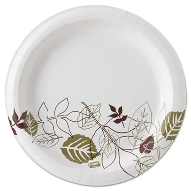 Pathways Soak Proof Shield Heavyweight Paper Plates, WiseSize, 8 1/2", 500/Ctn