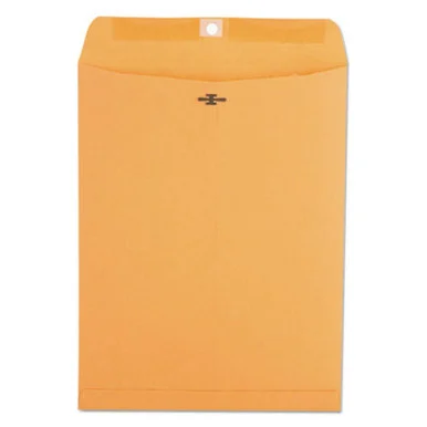 240854__91732.1595353369.386.513.webp Kraft Clasp Envelope, Side Seam, 28lb, 9 1/2 x 12 1/2, Light Brown, 100/Box