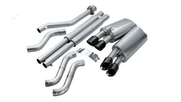 corsa-exhaust-cor-14116blk-28300877594694.webp 1992-1995 Chevrolet Corvette C4 LT1 2.5" Cat-Back, Dual Rear Exit with Twin 3.5" Black Pro-Series Tips by Corsa (14116BLK)