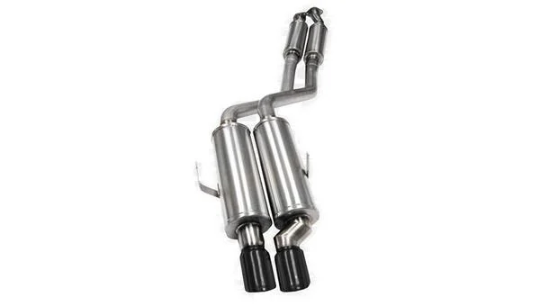 corsa-exhaust-cor-14553blk-28300878774342.webp 1992-1999 BMW M3 / 325i/is Sedan/Coupe 2.25" Cat-Back, Single Rear Exit with Twin 3.0" Black Pro-Series Tips by Corsa (14553BLK)