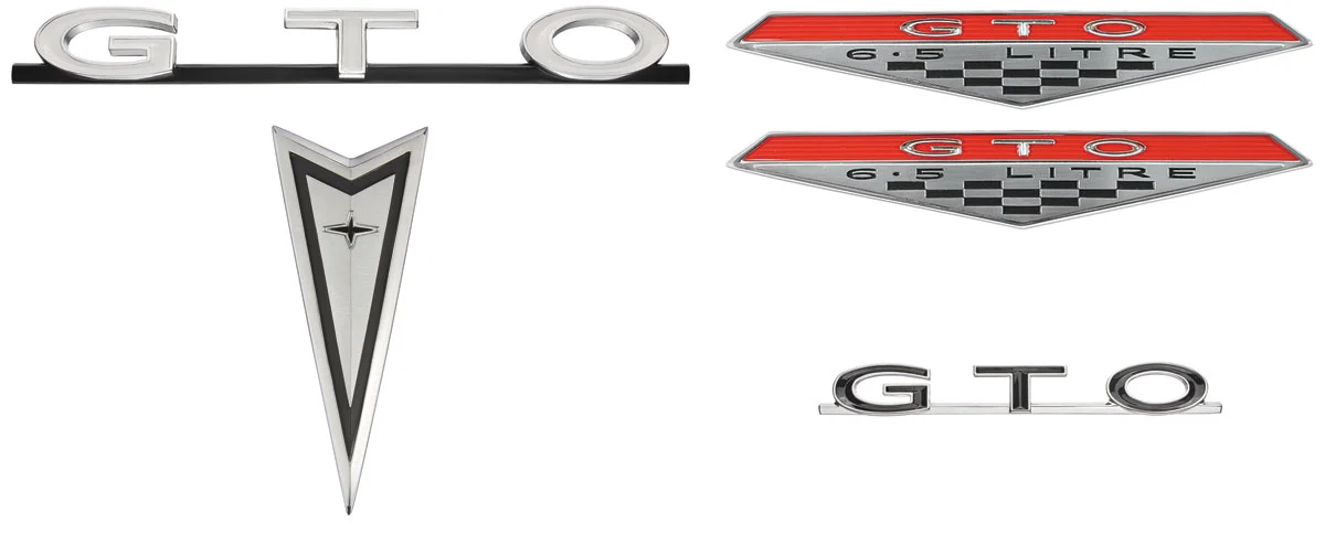 emblem-kit-1968-gto-exterior-endura-bumper-G241794.webp Emblem Kit, 1968 GTO, Exterior, Endura Bumper