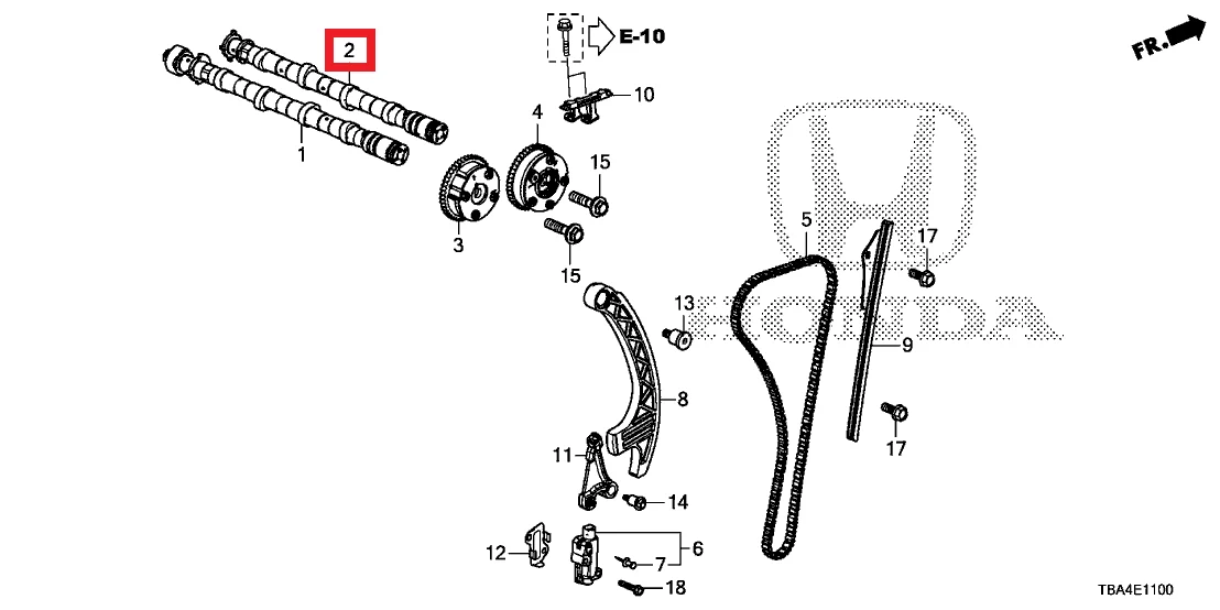 honda-oem-hon-14120-5aa-a00-141264519171.webp Honda OEM Exhaust Camshaft | 2016-2021 Honda Civic 1.5T/Si (14120-5AA-A00)