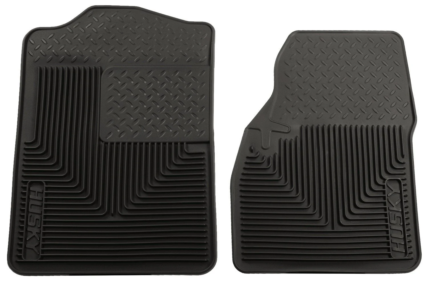 1994-2001 Dodge Ram 1500/2500/3500/80-96 Ford Bronco Heavy Duty Black Front Floor Mats by Husky Liners (51041)