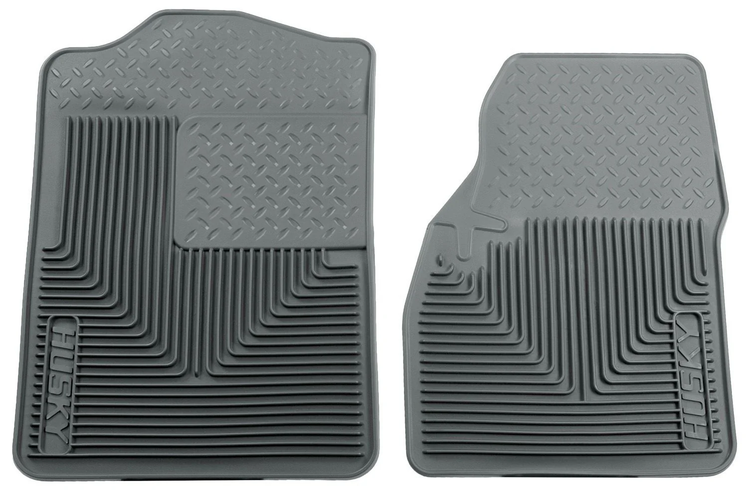 1994-2001 Dodge Ram 1500/2500/3500/80-96 Ford Bronco Heavy Duty Gray Front Floor Mats by Husky Liners (51042)