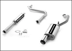 magnaflow-mag-15744-3811499139.webp 2001-2005 Mitsubishi Eclipse Cat Back Exhaust; Single Rear Exit by Magnaflow (15744)