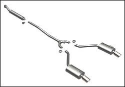 magnaflow-mag-16682-3811389315.webp 2002-2006 Nissan Altima Cat Back Exhaust; Dual Split Rear Exit by Magnaflow (16682)
